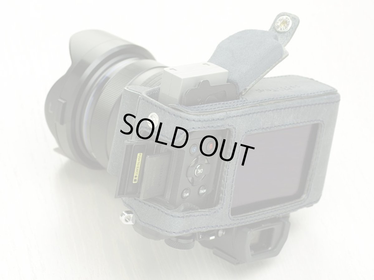 Photo3: Leather Camera Body Suit [for OLYMPUS OM-D E-M5 MarkII] (3)