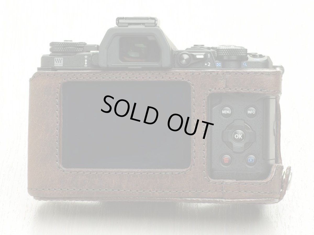Photo4: Leather Camera Body Suit [for OLYMPUS OM-D E-M5 MarkII] (4)