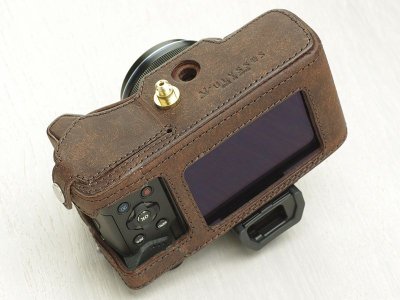 Photo1: Leather Camera Body Suit [for OLYMPUS OM-D E-M5 MarkII]