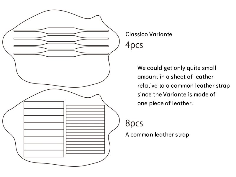 Photo1: Leather Strap [CLASSICO VARIANTE]