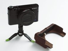 Photo6: Leather Camera Body Suit [for SONY RX100M7 / RX100M6] (6)