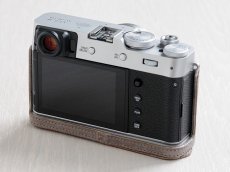 Photo2: Leather Camera Body Suit [for FUJIFILM X100V] (2)