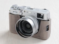 Photo1: Leather Camera Body Suit [for FUJIFILM X100V] (1)