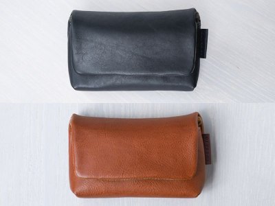 Photo1: Leather Camera Case [CUSCINO]