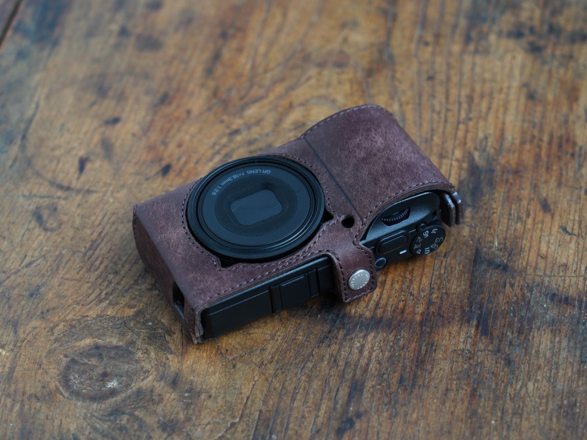 Photo5: Leather Camera Body Suit [for Ricoh GR4] (5)