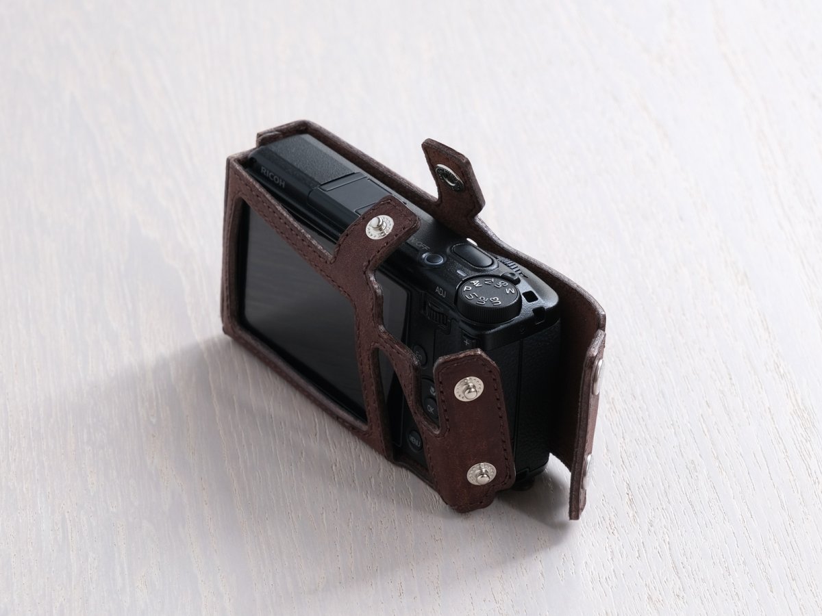Photo15: Leather Camera Body Suit [for Ricoh GR4] (15)