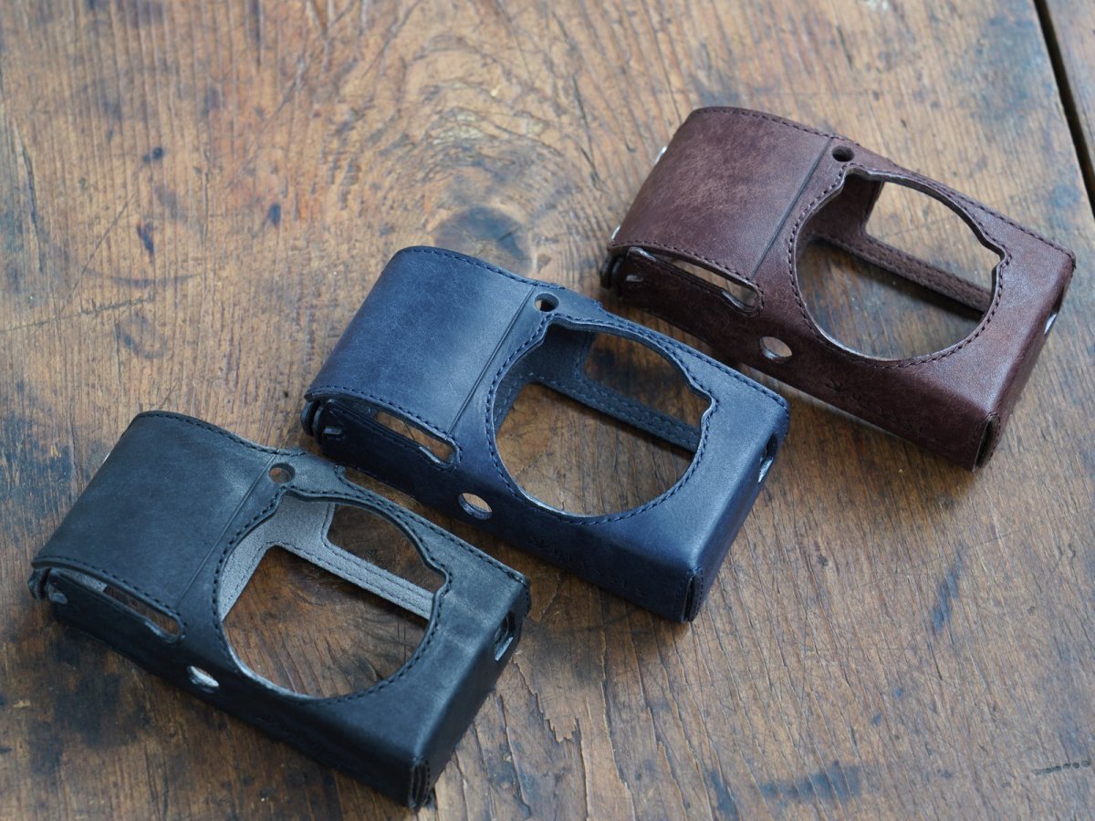 Photo12: Leather Camera Body Suit [for Ricoh GR4] (12)